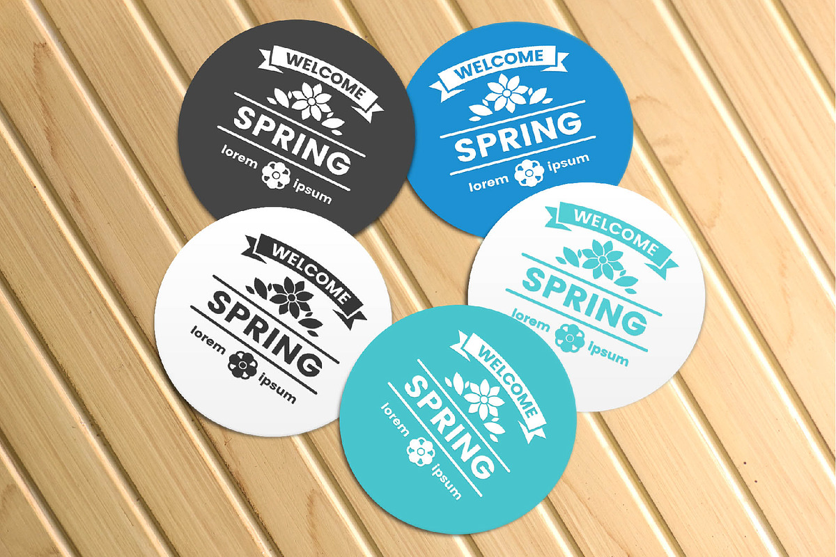 72 SPRING VINTAGE BADGE & RIBBON, a Branding & Logo Template by Toonsteb (Photo 10 of 12)