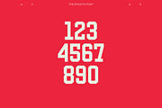 THE ATHLETIC FONT, a Serif Font by THE BOLD FONT. (Thumbnail 9 of 18)