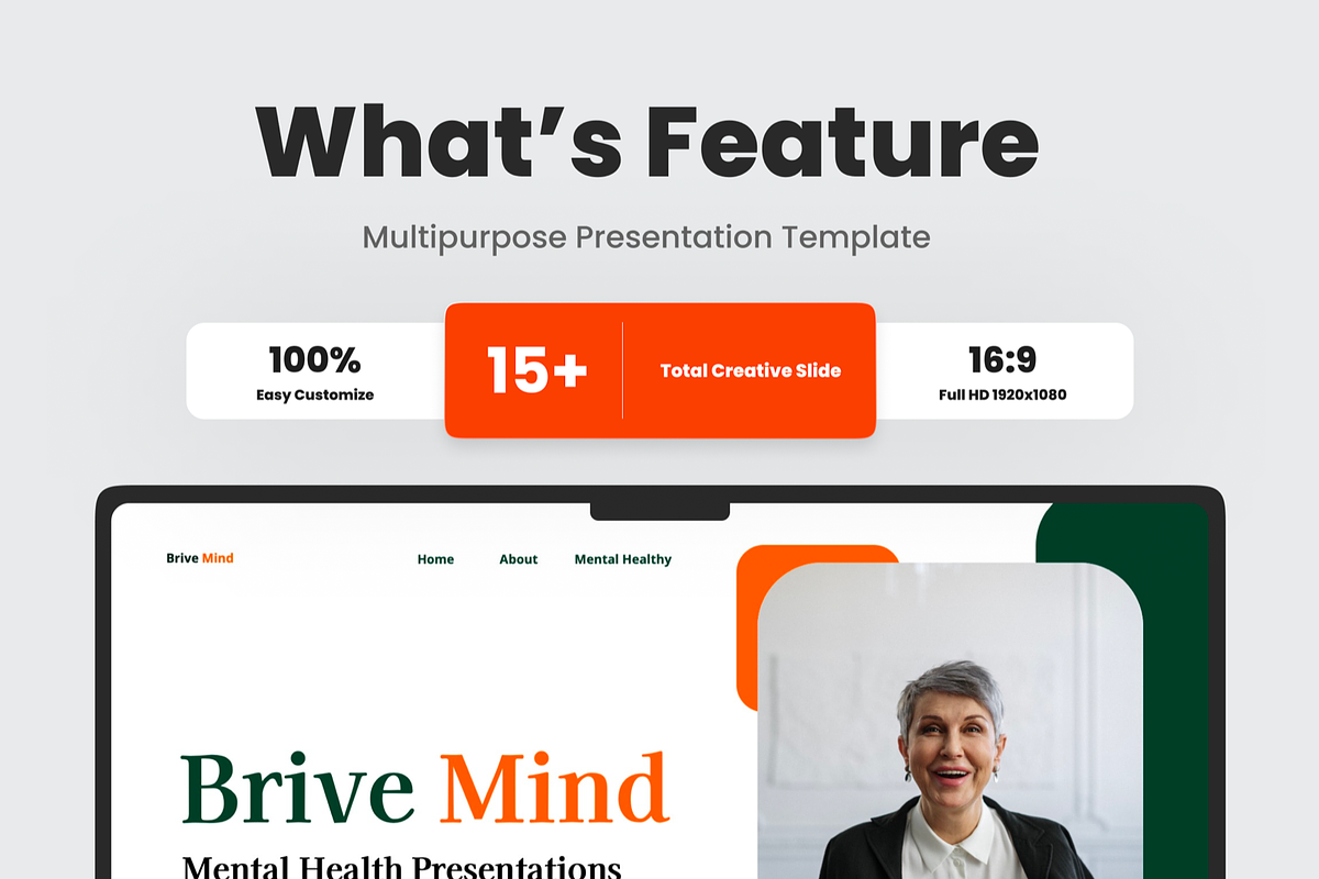 Mental Health Google Slide, a Presentation Template by SquidPixey (Photo 2 of 6)