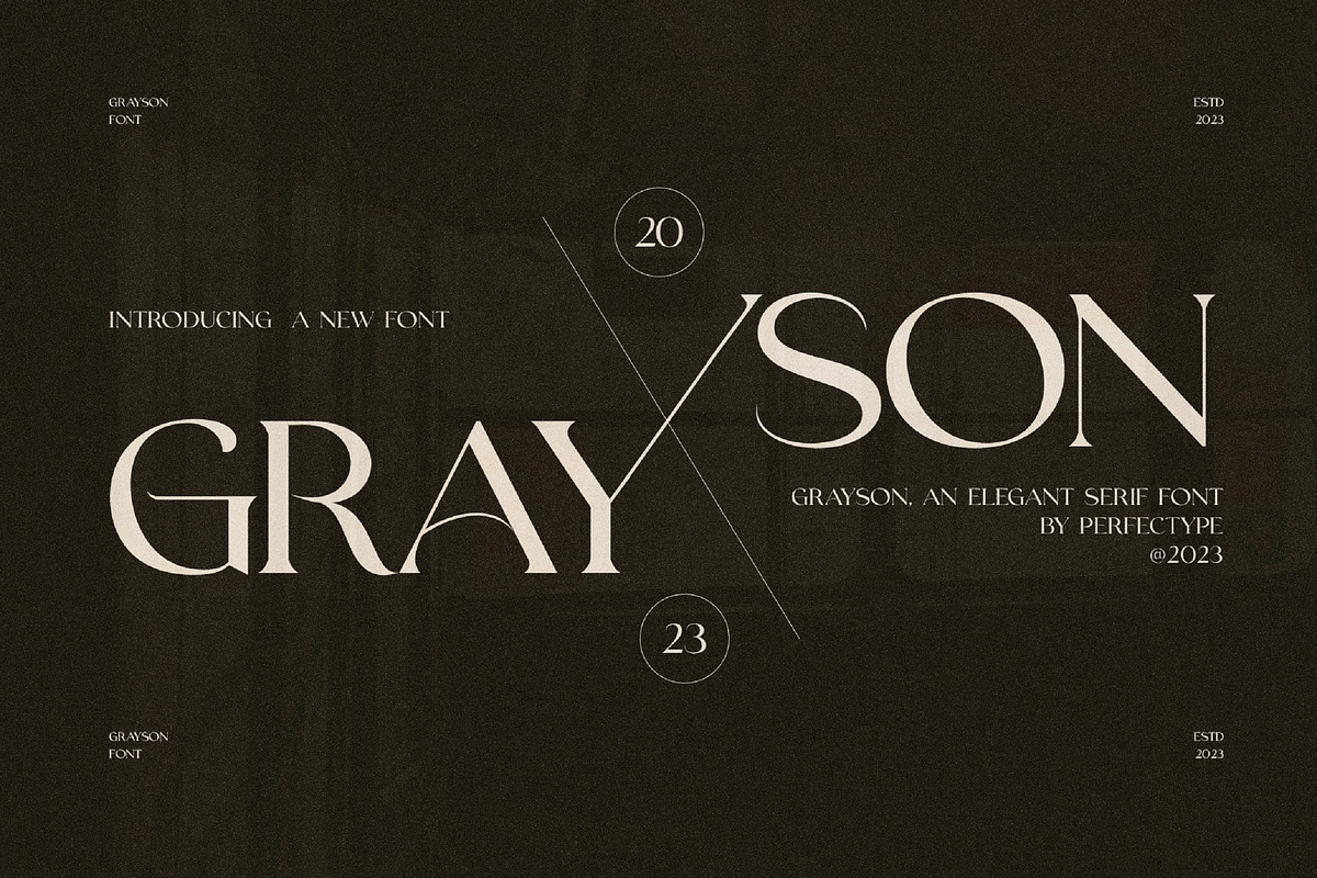 Grayson Elegant Serif Font Typeface, a Serif Font by Perfectype (Photo 1 of 10)