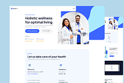 10 Figma Medical Webpage Design Set, a Landing Page Template by Graphicuss (Thumbnail 4 of 10)