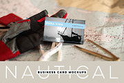 Nautical Business Card Mockups, a Product Mockup by lissius (Thumbnail 1 of 7)