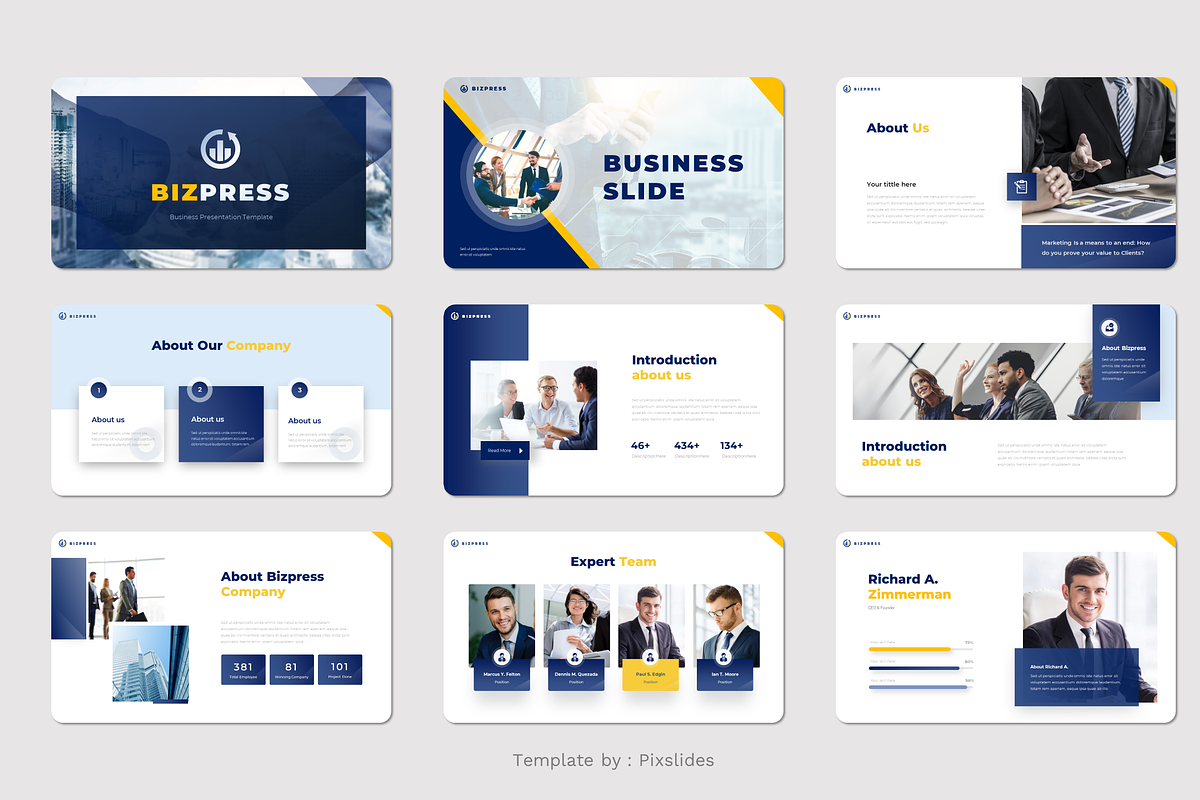 Modern Business PowerPoint, a Presentation Template by Pixslides (Photo 2 of 5)