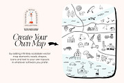 Travel Map Creator Collection, an Illustration by Happy Monday Creative (Thumbnail 21 of 22)