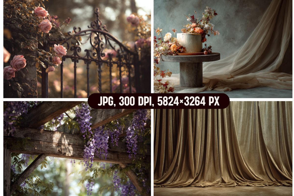 Timeless Wedding Photo backdrops, a Background Graphic by PrintHaven Designs (Photo 12 of 12)