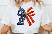 Patriotic American Flag Bow Png, an Illustration by Designworld (Thumbnail 2 of 5)
