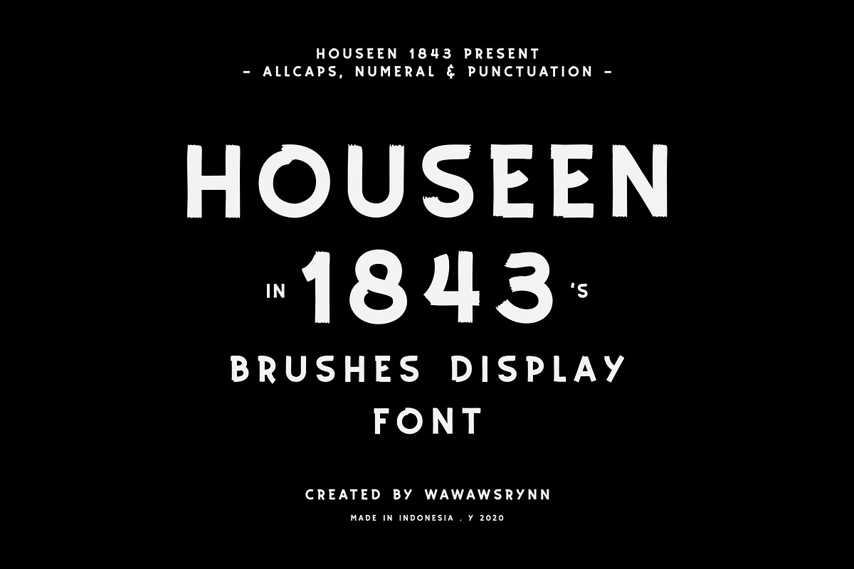 HOUSEEN 1843, a Font by SON OF THIRTEEN (Photo 1 of 7)
