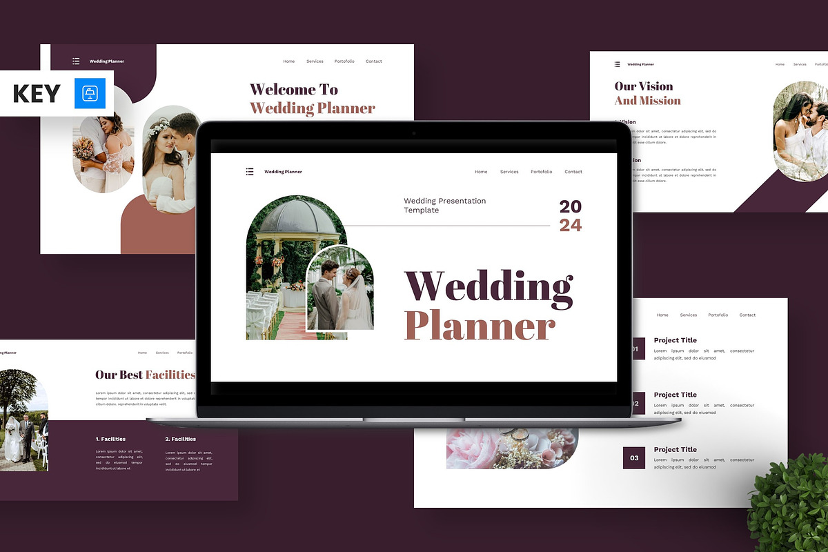 Wedding Planner - Weding Keynote, a Presentation Template by Deepslide Studio (Photo 1 of 6)