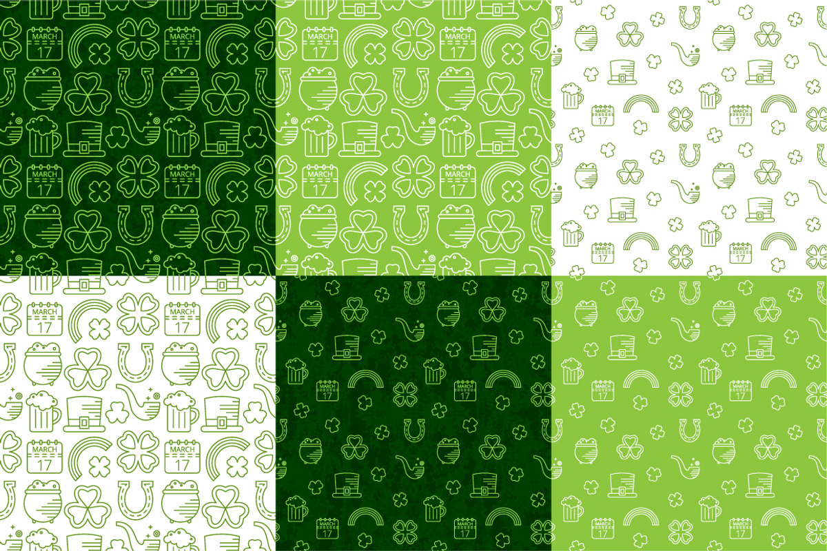 St. Patrick’s outline icons set, a Graphic by ekmelica (Photo 4 of 5)