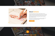 Anime & Manga Magazines Template, a WordPress Template by HasnainDEV (Thumbnail 2 of 9)
