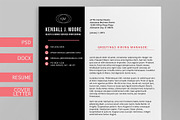 Resume + Cover Letter Template Suite, a Resume Template by Blissful Pixels (Thumbnail 2 of 2)