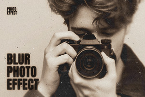 Retro Blur Photo Effect, a Layer Style Add-On by Design Squad