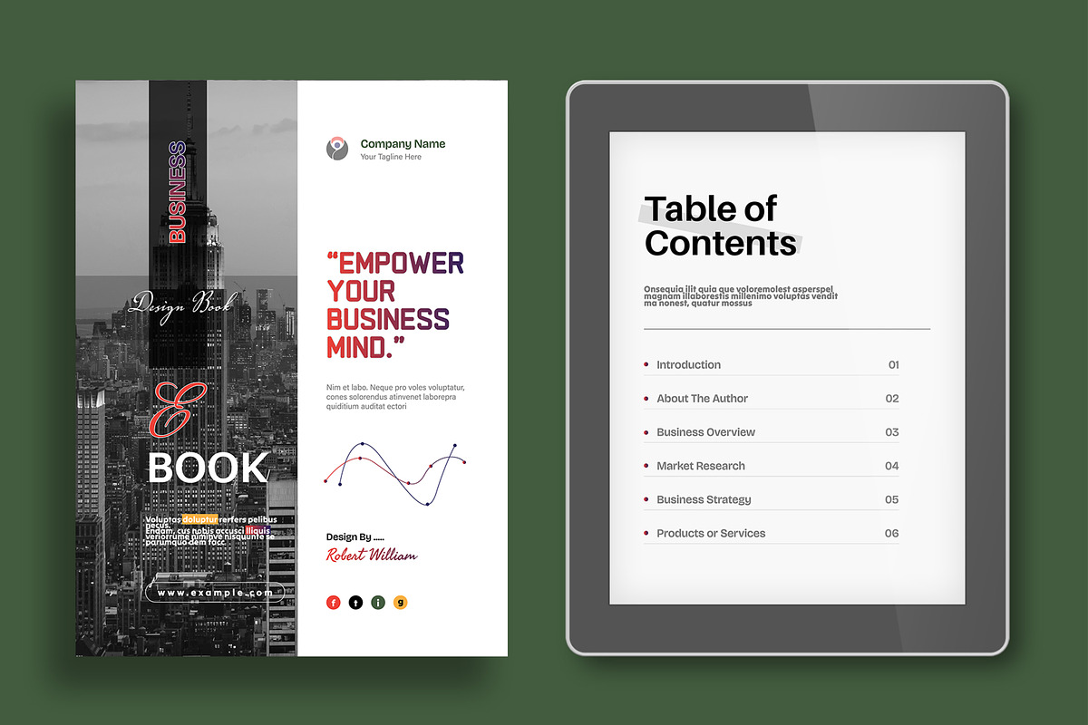Business eBook Design Template preview 2