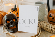 Halloween Invite Mockup, an Advertising Mockup by TatiMockup (Thumbnail 1 of 4)