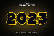 2023 New Year 3d text effect Bundle, a Layer Style Add-On by Mondols Graphic (Thumbnail 6 of 11)
