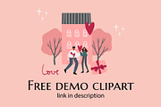 Couple in love clipart | ai png svg, a Person Illustration by LyubovZaytseva (Thumbnail 18 of 19)