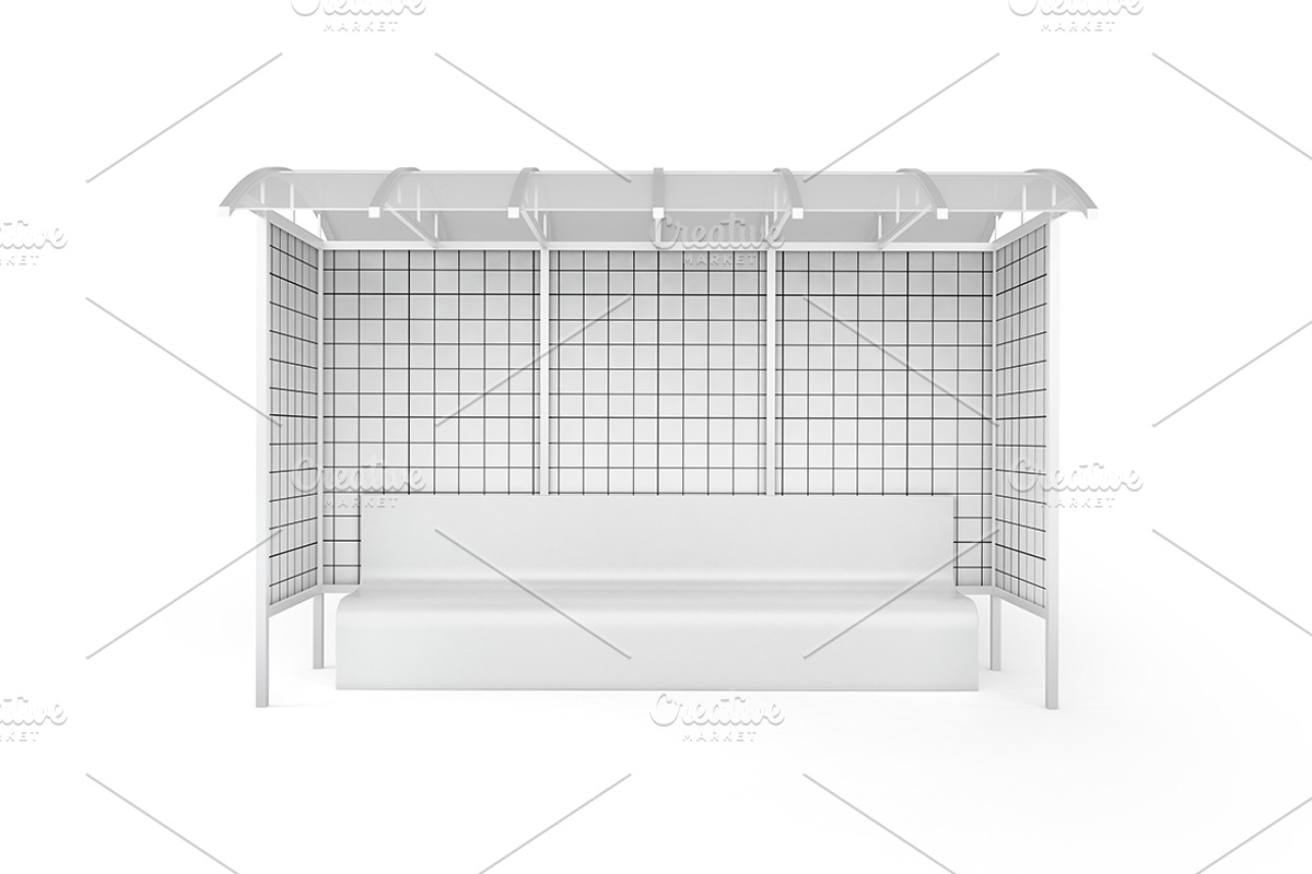 Bus Station Mockup, an Advertising Mockup by Qaleb Studio