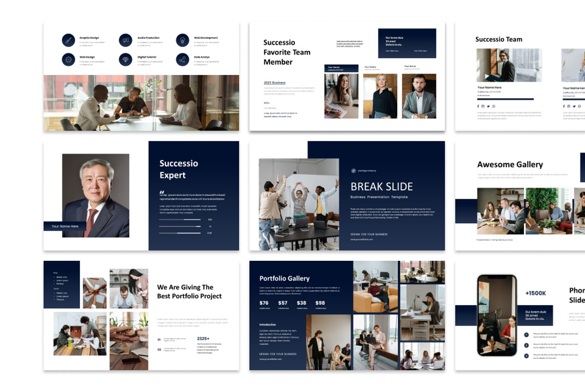 Successio-Business Powerpoint & GS, a Presentation Template by Raseuki (Photo 3 of 5)