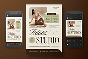 Pilates Studio Class Flyer Set, a Flyer Template by Annora Studio (Thumbnail 3 of 6)