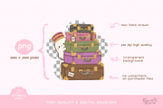 Cute Ghost Haunted Hotel Clipart, a Seasonal Illustration by Blumensdiary (Thumbnail 3 of 6)