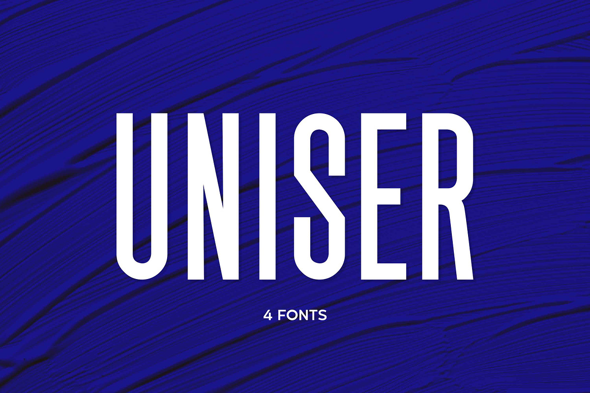 Uniser - 4 Font, a Sans Serif Font by Almarkhatype (Photo 1 of 10)