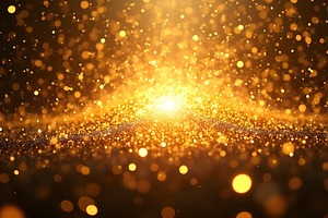 Festive Explosion of Gold Glitter Co, a Photo by LOGOCREATIVE