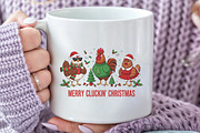 Merry Cluckin’ Christmas Chicken PNG, an Illustration by Black Bird Studio (Thumbnail 4 of 4)