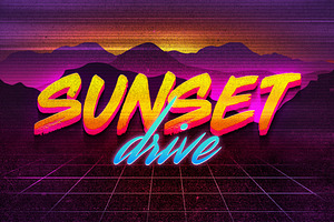 80s Text Effects Minibundle