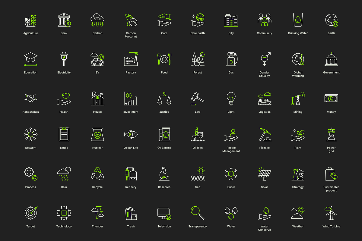 Environmental / Sustainability Icons, a Duotone Icon by HenIcon (Photo 4 of 4)
