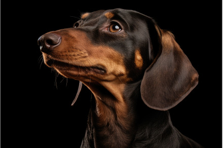 A close up of a dog with a black, an Animal Photo by tilialucida