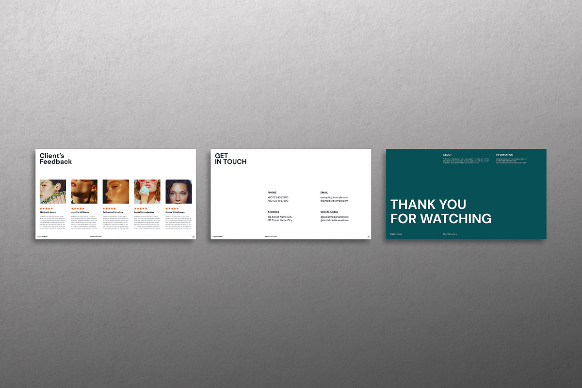Portfolio Presentation Template, a Presentation Template by Artisan Vibes (Photo 12 of 12)