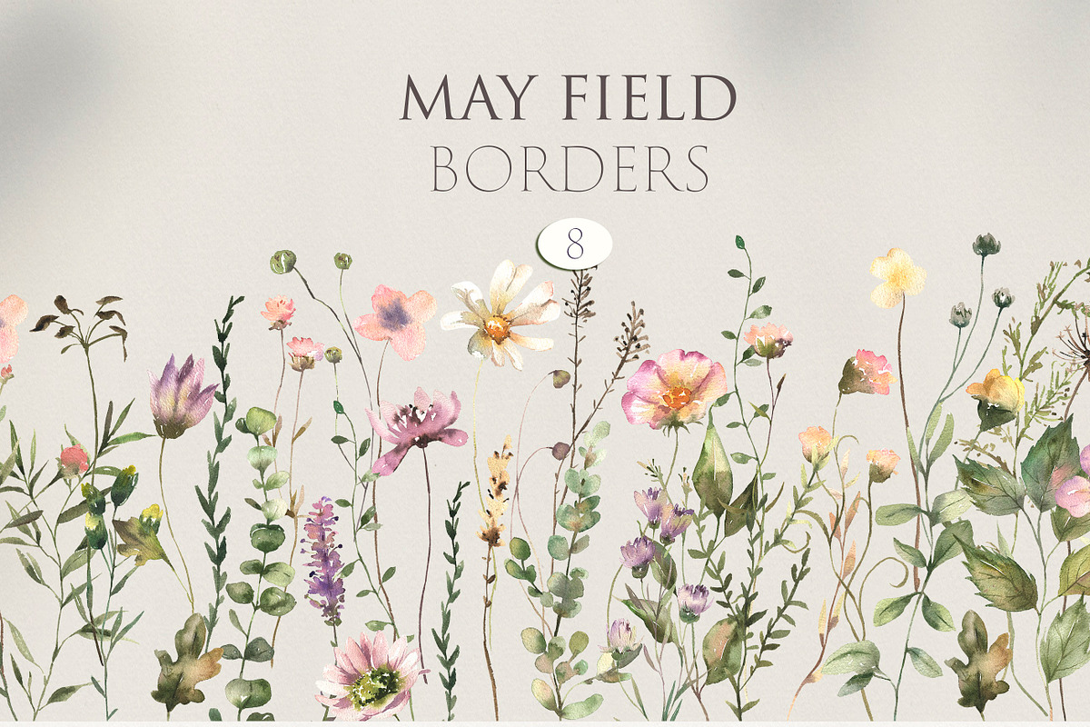 May - Floral Watercolor Collection, a Decorative Illustration by Les Frolova (Photo 6 of 12)