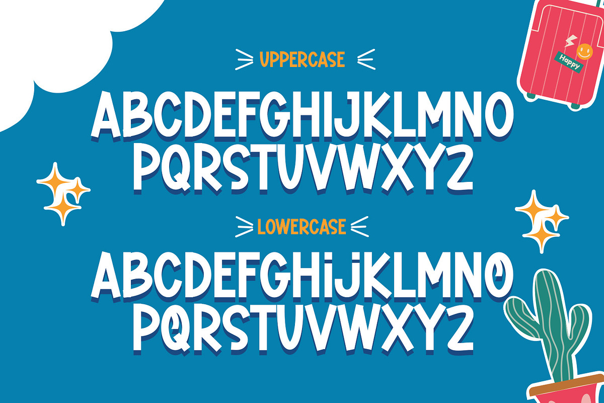 Heboh - Cute and Playful Font, a Font by Agung Kreatif (Photo 2 of 9)
