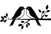 Birds on Branch Vector Collection, an Illustration by Designer_Momina (Thumbnail 10 of 21)