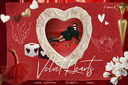 Velvet Hearts: Collage Pack, an Object Graphic by TiriCo (Thumbnail 1 of 10)