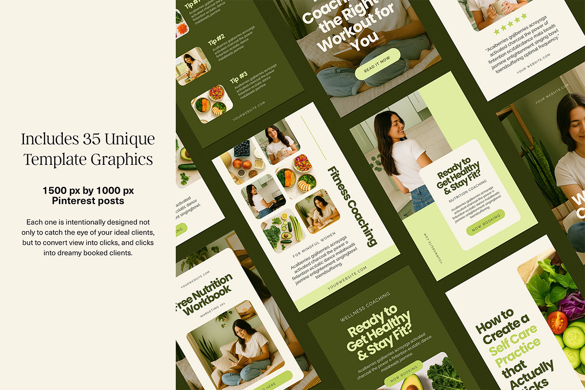 Luxury Canva Pinterest Templates preview 2