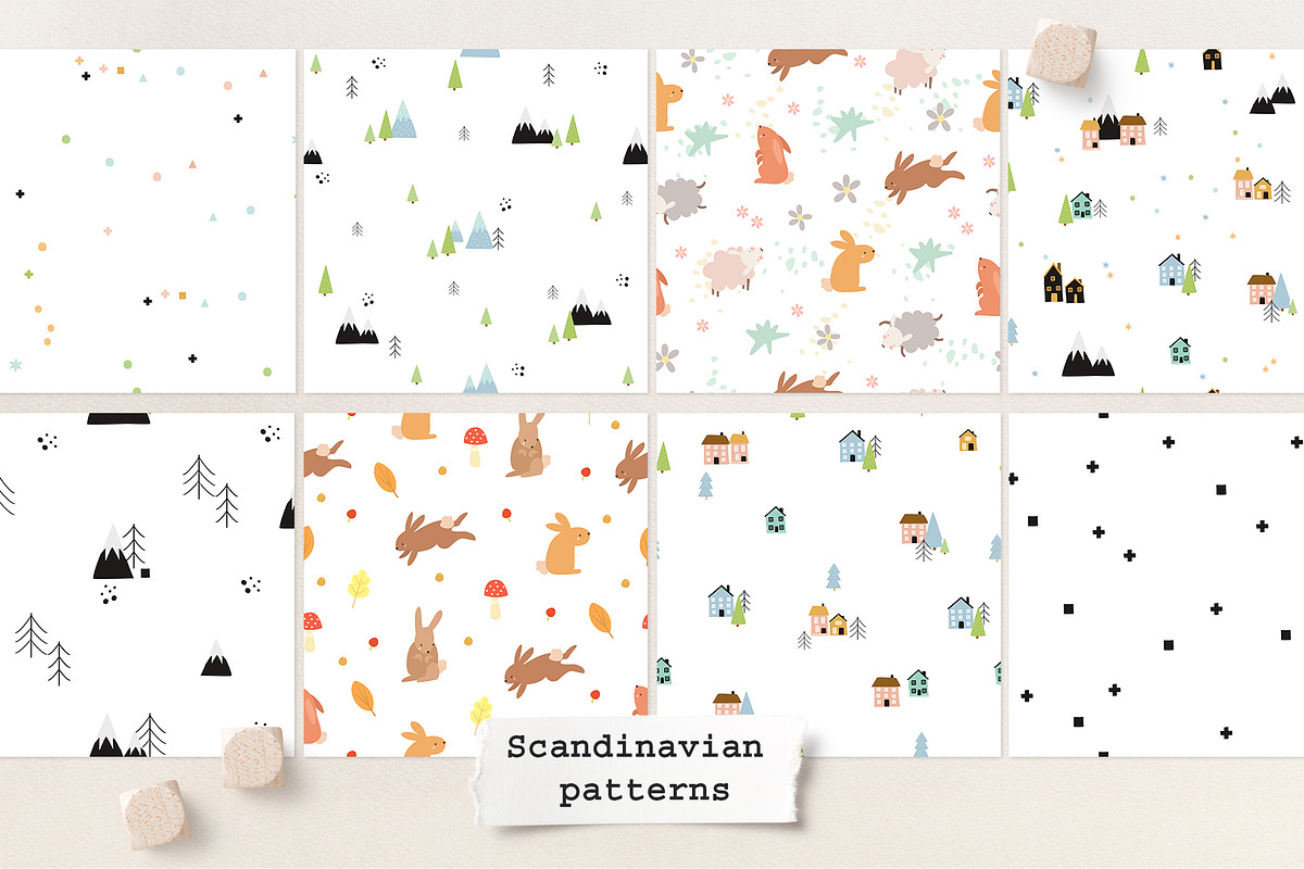 Kids patterns. Bundle patterns., a Pattern Graphic by Lesya Skripak (Photo 10 of 15)