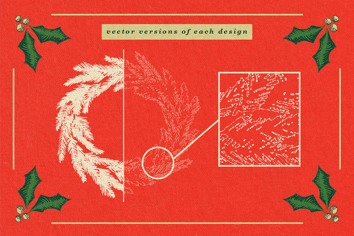 Holiday Design Kit + Script Font, a Texture Illustration by Dylan Roop Design Co. (Photo 8 of 9)