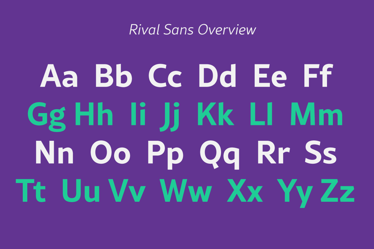 Rival Sans Font Family preview 5