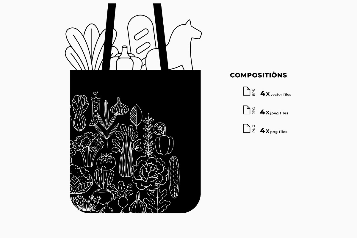 Farm vegetables, an Animal Illustration by adehoidar (Photo 6 of 8)
