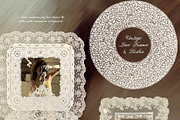 Vintage Lace Frames & Doilies, an Object Graphic by Purple (Thumbnail 6 of 14)