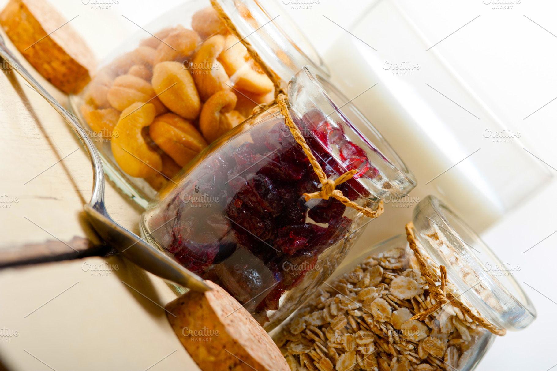 healthy breakfast ingredients, a Food & Drink Photo by keko64