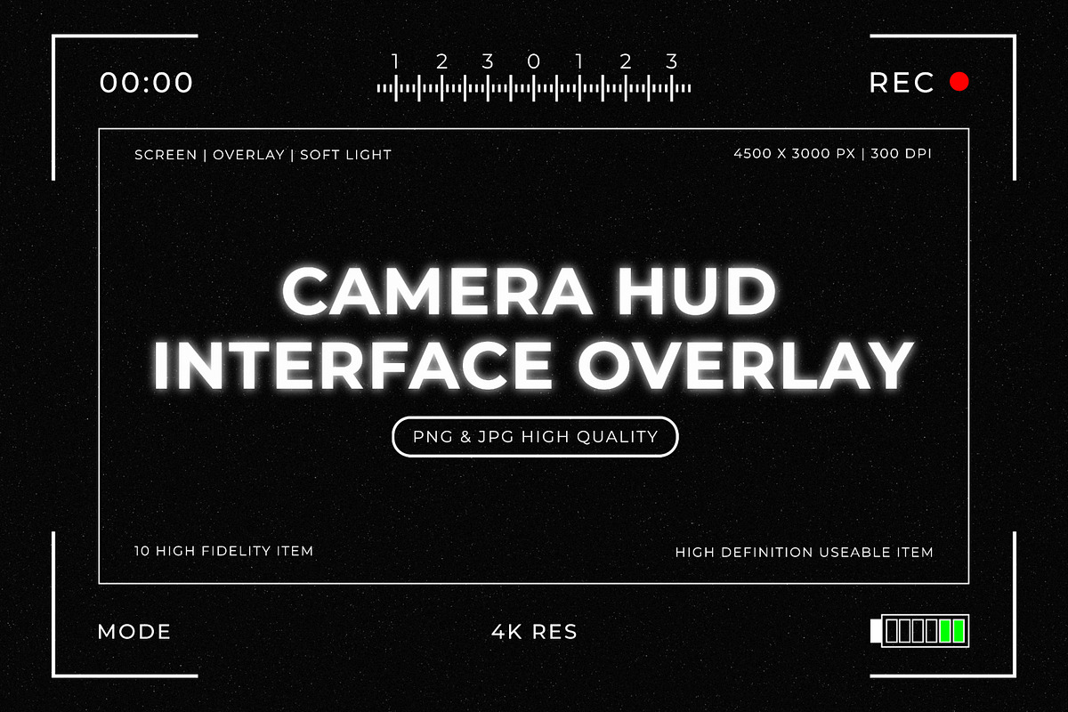 Camera HUD Interface Overlay, a Background Graphic by Pitchlook.Studio