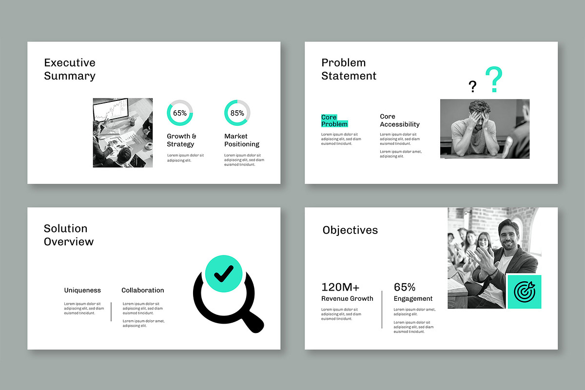 Minimalist Case Study Presentation, a Presentation Template by Mighty-Slide (Photo 3 of 5)