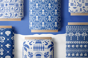 Linocut Coastal Patterns & Clipart, an Object Graphic by Sonulkaster (Thumbnail 2 of 11)