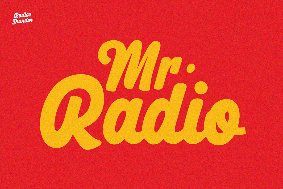 Radler Thunder – Bold Retro Script, a Font by typeline studio (Photo 5 of 9)