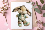 Whimsical Summer Bunny Clipart PNG, an Illustration by Canvas Craft (Thumbnail 7 of 7)
