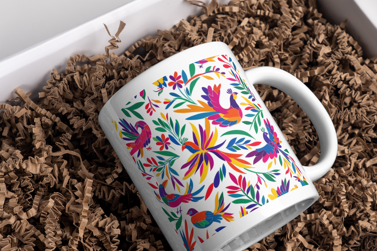 Mexican Otomi Fiesta Digital Paper, a Pattern Graphic by Paper ...