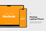 Macbook Air and iPhone Mockup Pack, a Mac Mockup by DreamVisuals (Thumbnail 8 of 10)