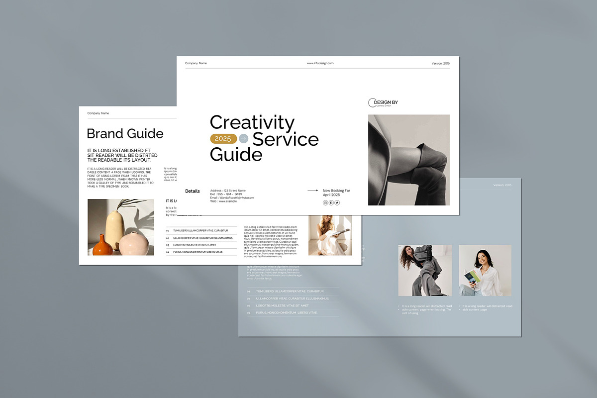 Service Guide Presentation Template, a Presentation Template by ...